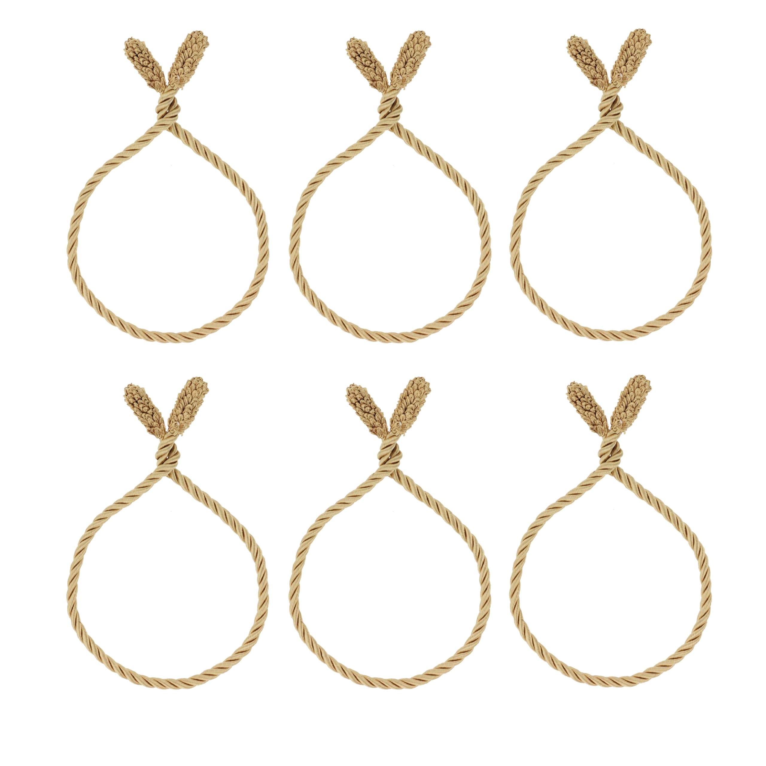 Foto 4 pulgar | Guirnalda Decorativa, Lazos Retorcidos, Alta Decoración, 20 Cm, Paquete De 6 Unidades (doradas) - Venta Internacional.
