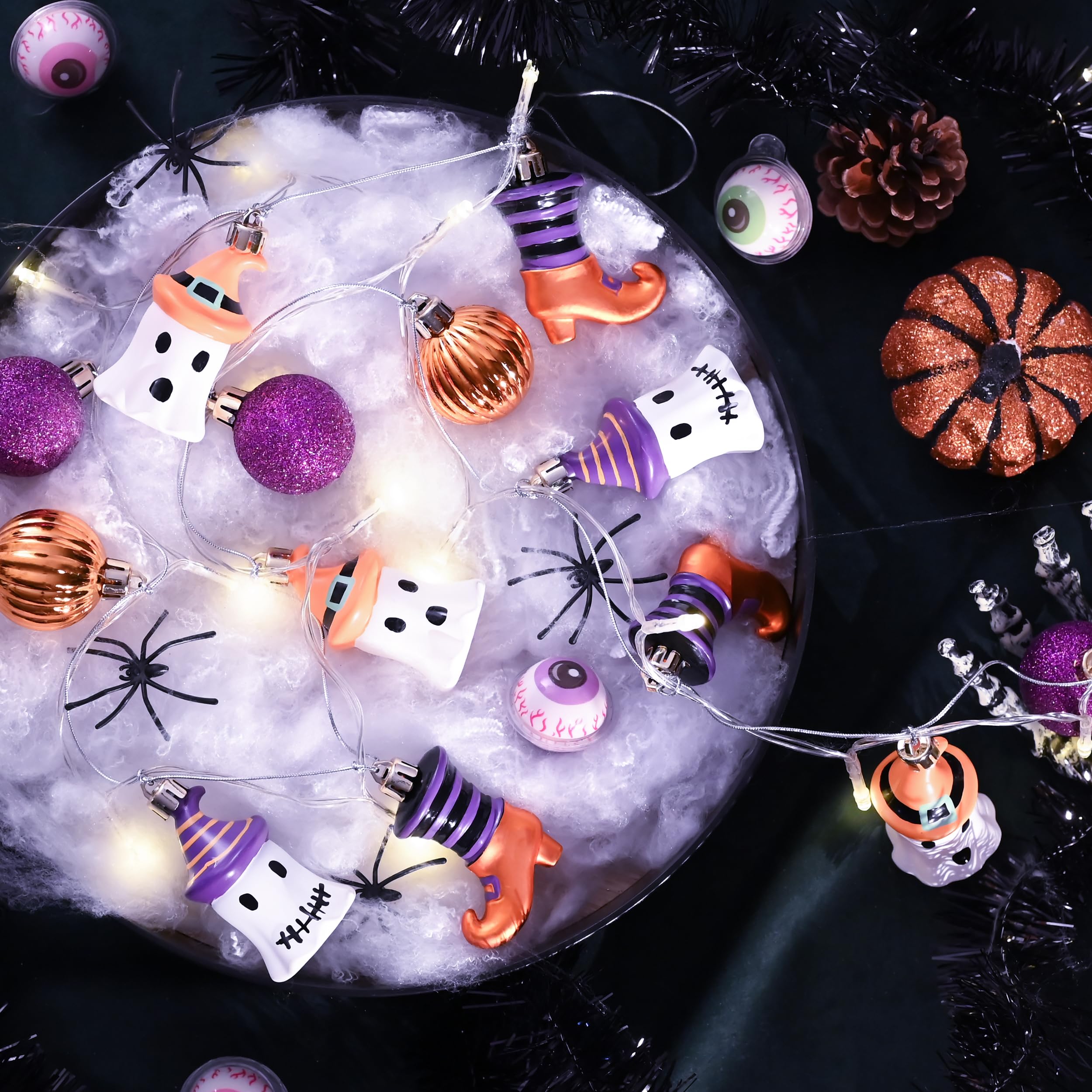Foto 2 | Adornos De Halloween Valery Madelyn, 20 Unidades, Con Fantasmas Para Árbol - Venta Internacional.
