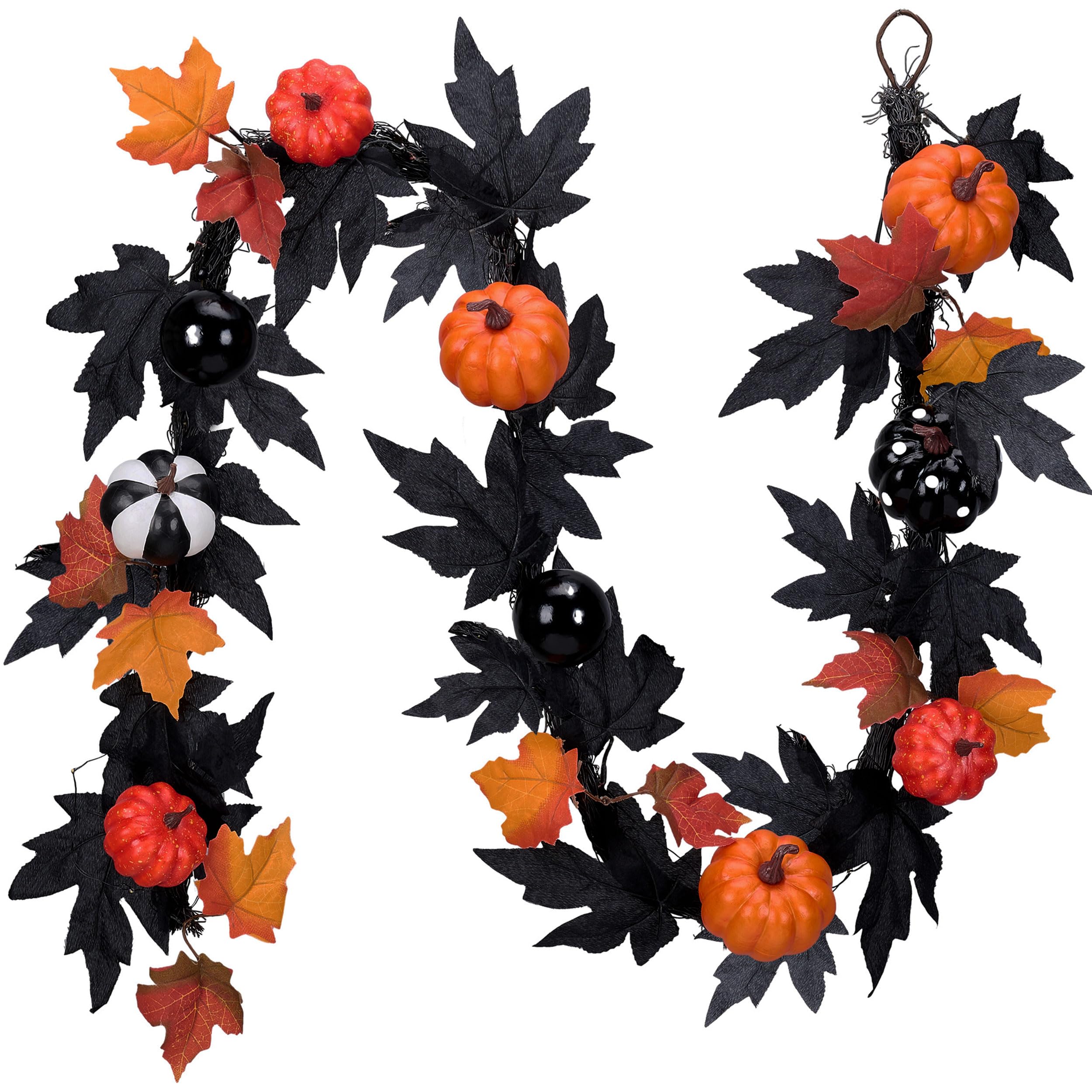 Calabaza Garland Valery Madelyn Para Halloween Y Otoño De 6 Pies Con Luces - Venta Internacional.