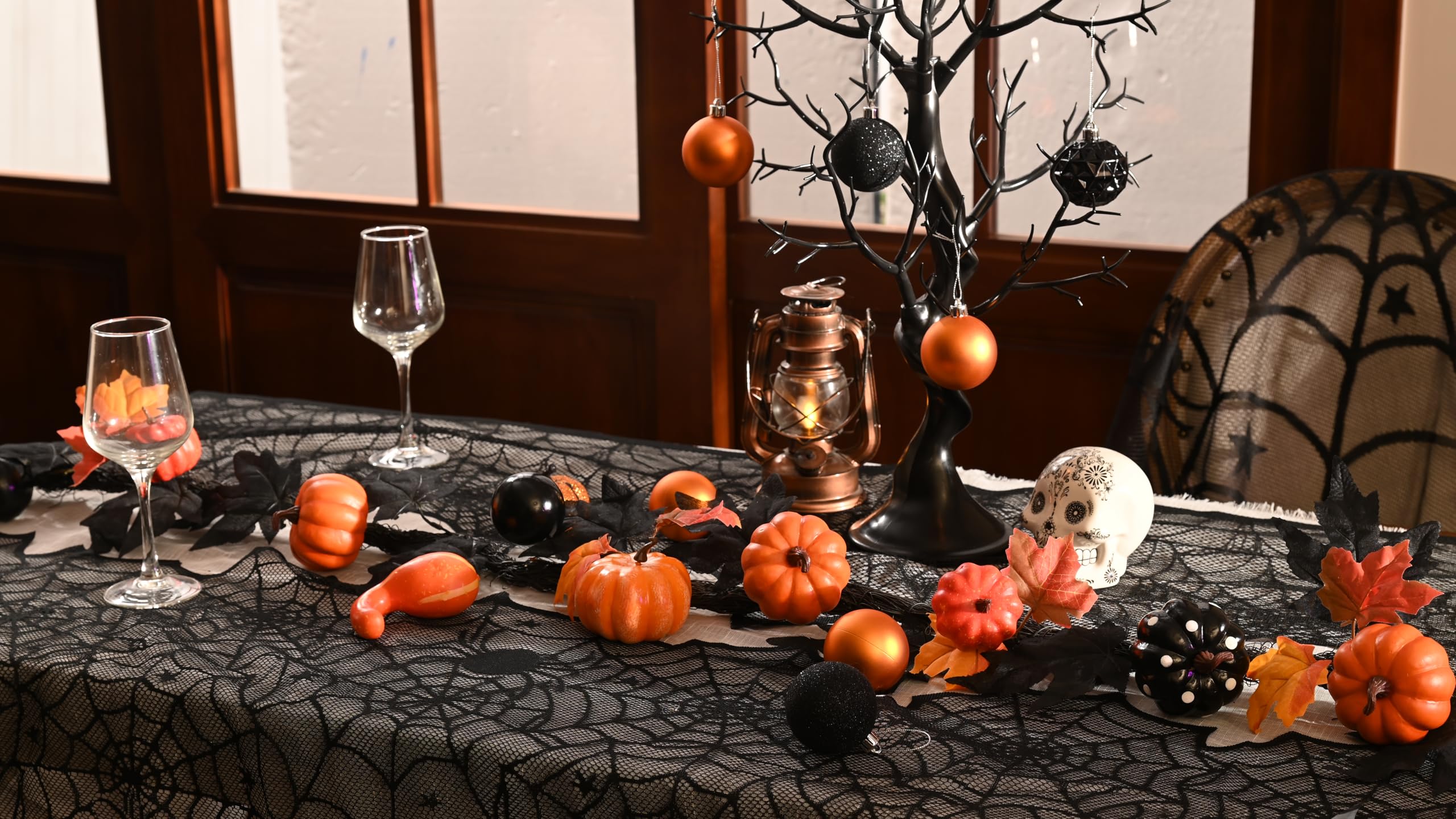 Foto 4 | Calabaza Garland Valery Madelyn Para Halloween Y Otoño De 6 Pies Con Luces - Venta Internacional.