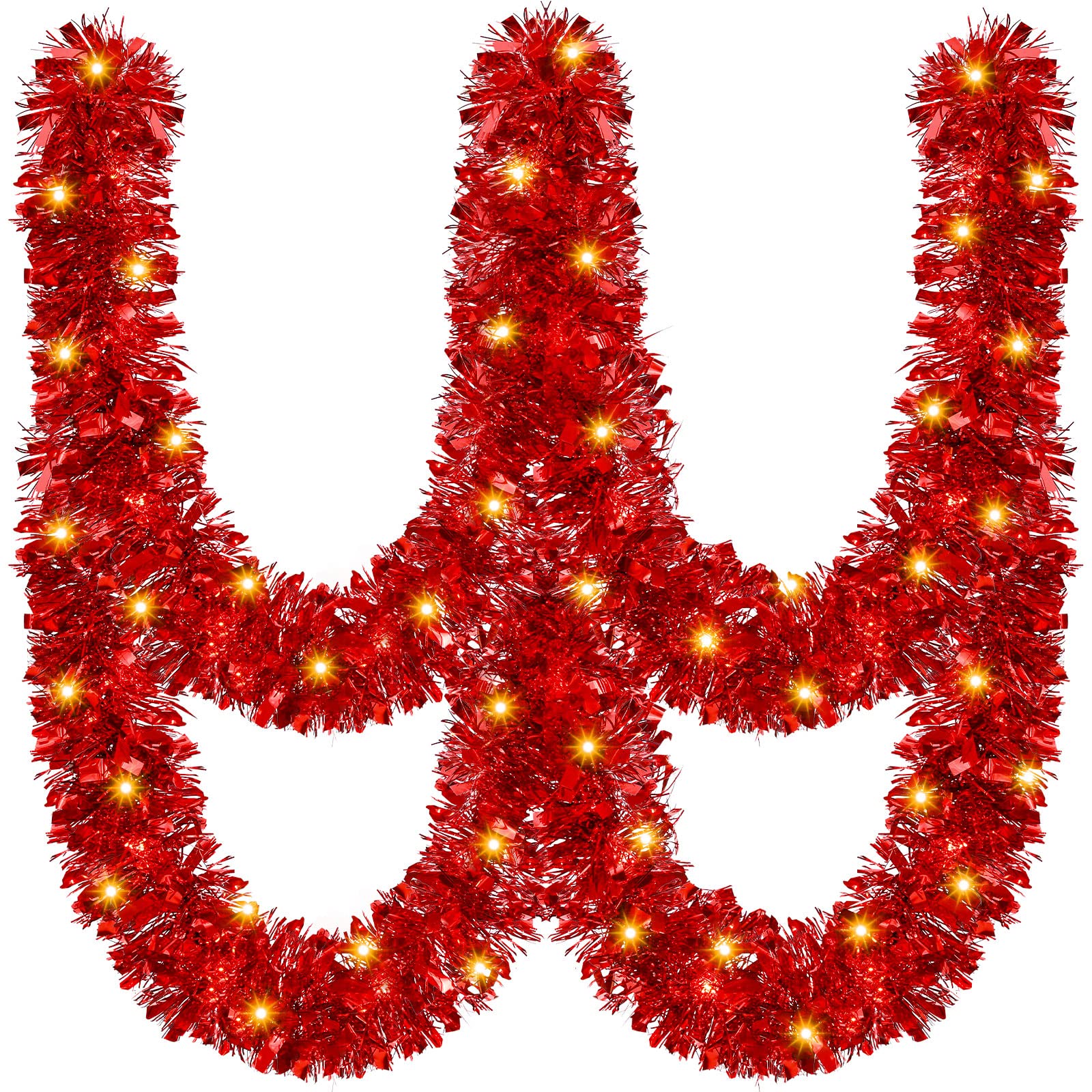 Guirnalda Con Diseño De Árbol De Navidad, Diseño Kingdder, Preiluminada, Con Luces, 5 M - Venta Internacional.