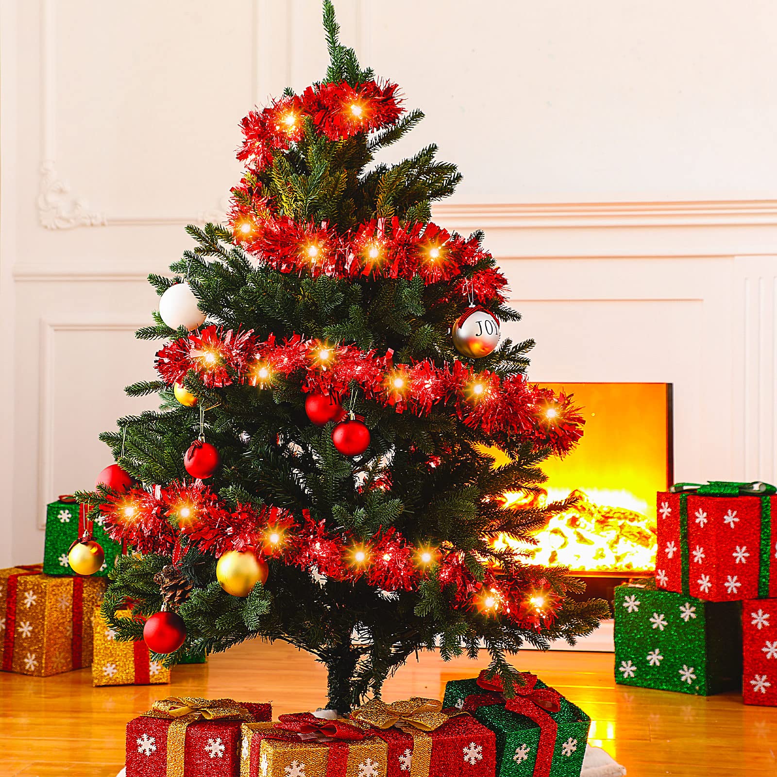 Foto 4 pulgar | Guirnalda Con Diseño De Árbol De Navidad, Diseño Kingdder, Preiluminada, Con Luces, 5 M - Venta Internacional.