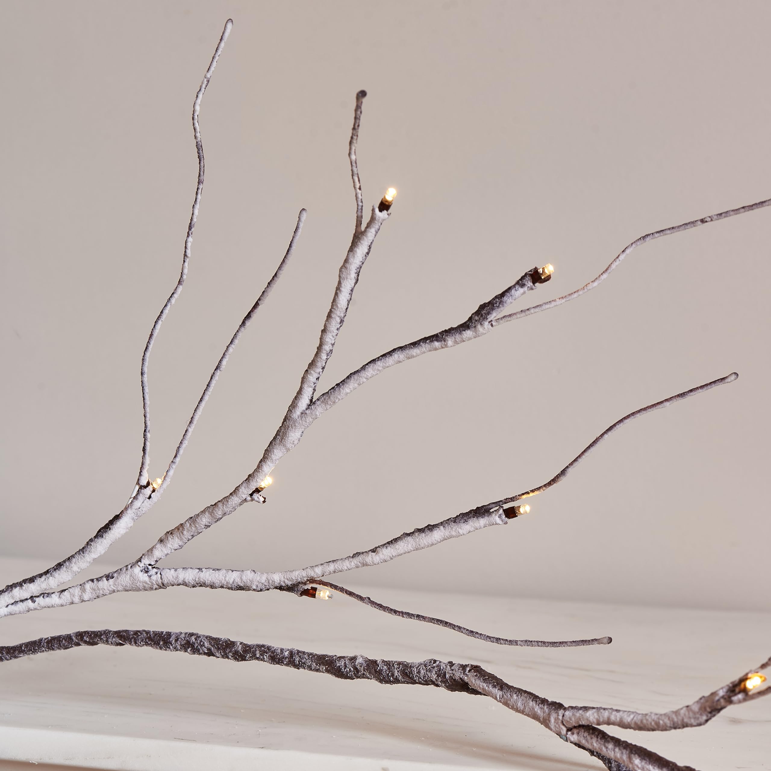 Foto 5 pulgar | Garland Lights Fudios Lit Snow Con Temporizador, 48 Led, Batería De 1,8 M - Venta Internacional.