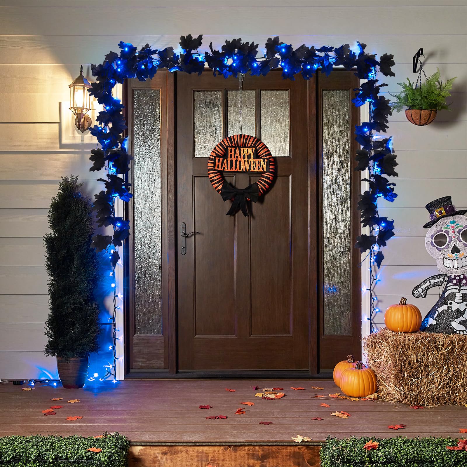 Foto 7 pulgar | Garland Recutms Halloween Fall Arce Con Luces De 1,8 M, 2 Unidades, Azul - Venta Internacional.