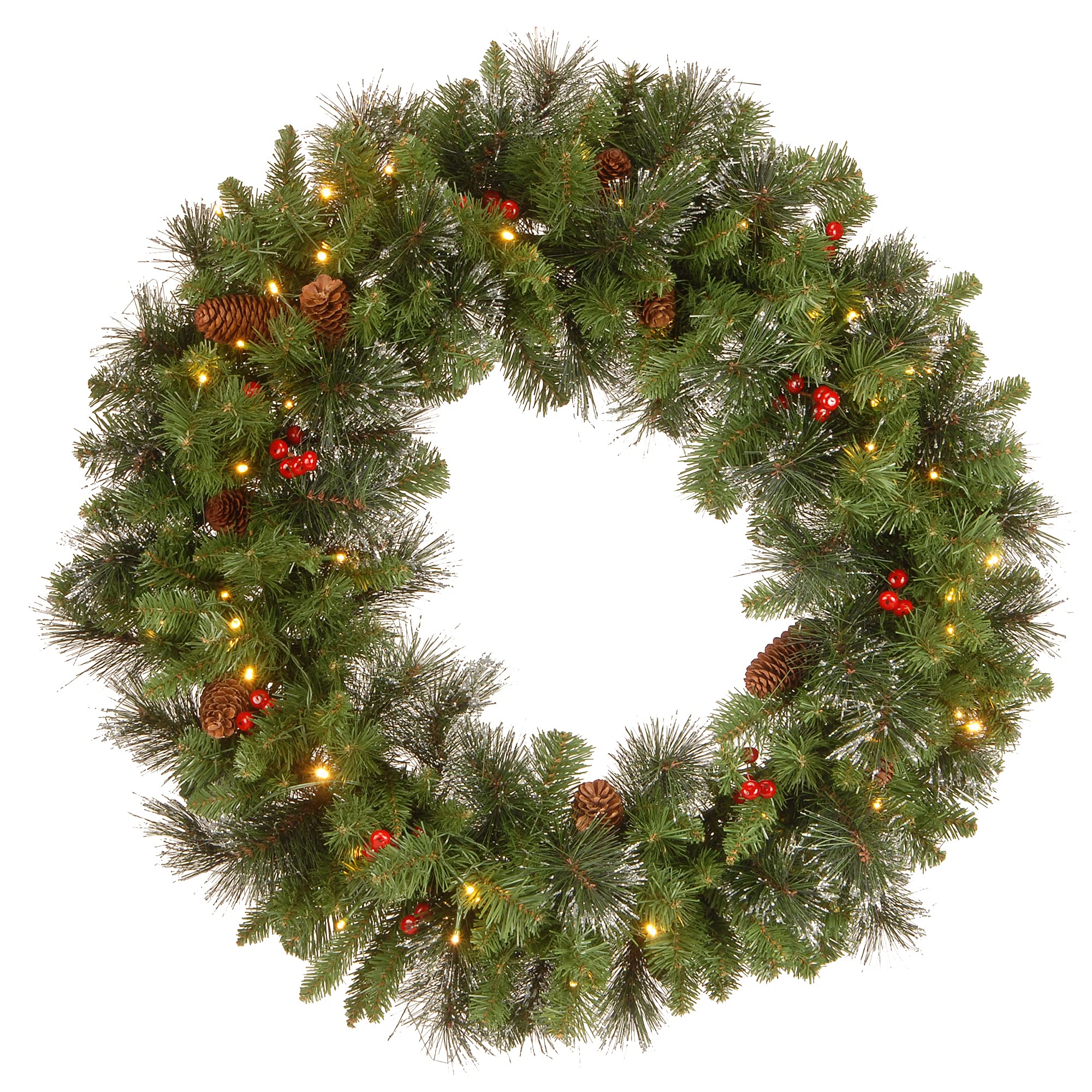 Foto 2 pulgar | Corona De Navidad De National Tree Company Crestwood, Abeto, 30 Cm - Venta Internacional.