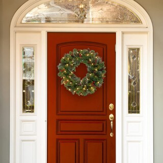 Foto 2 | Corona De Navidad De National Tree Company Crestwood, Abeto, 30 Cm - Venta Internacional.