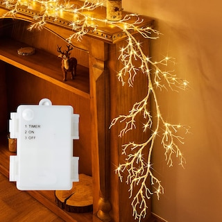 Foto 1 | Guirnalda De Luces Led, Color Blanco, Con Temporizador, 120 Guirnaldas De Luces Led - Venta Internacional.
