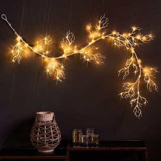 Foto 2 | Guirnalda De Luces Led, Color Blanco, Con Temporizador, 120 Guirnaldas De Luces Led - Venta Internacional.