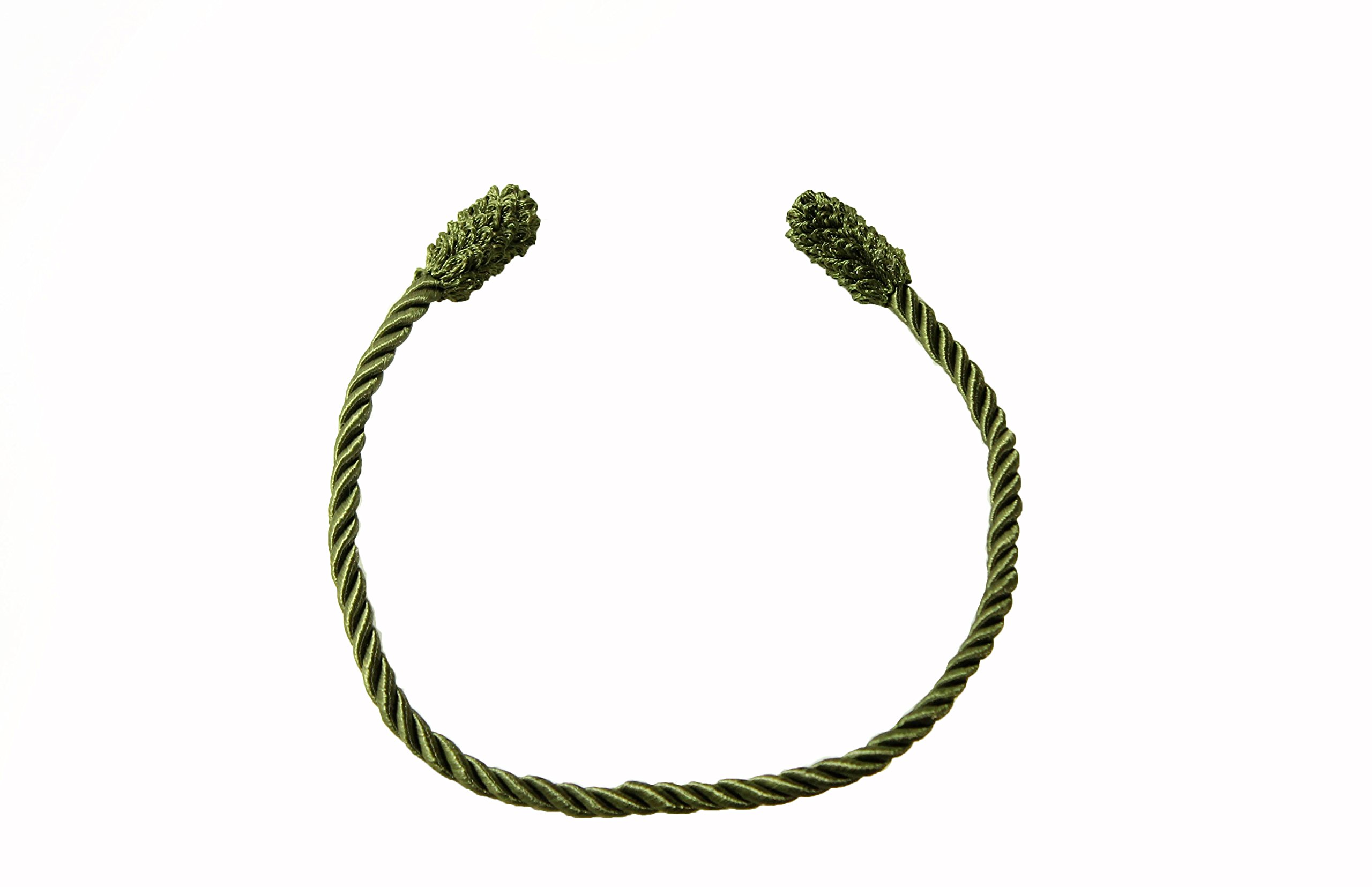 Foto 2 pulgar | Paquete De 6 Corbatas Decorativas Con Diseño De Alta Decoración, 16 Cm, Color Verde Oliva - Venta Internacional.