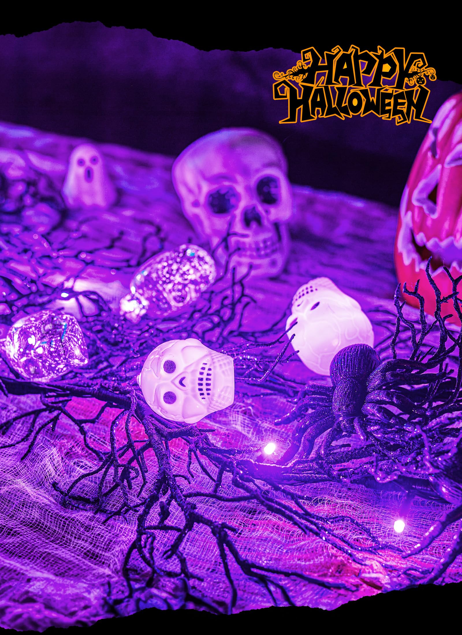 Foto 3 pulgar | Luces Led Moradas De Garland Lights Brightown Para Halloween, 6 Pies Y 20 Pulgadas - Venta Internacional.