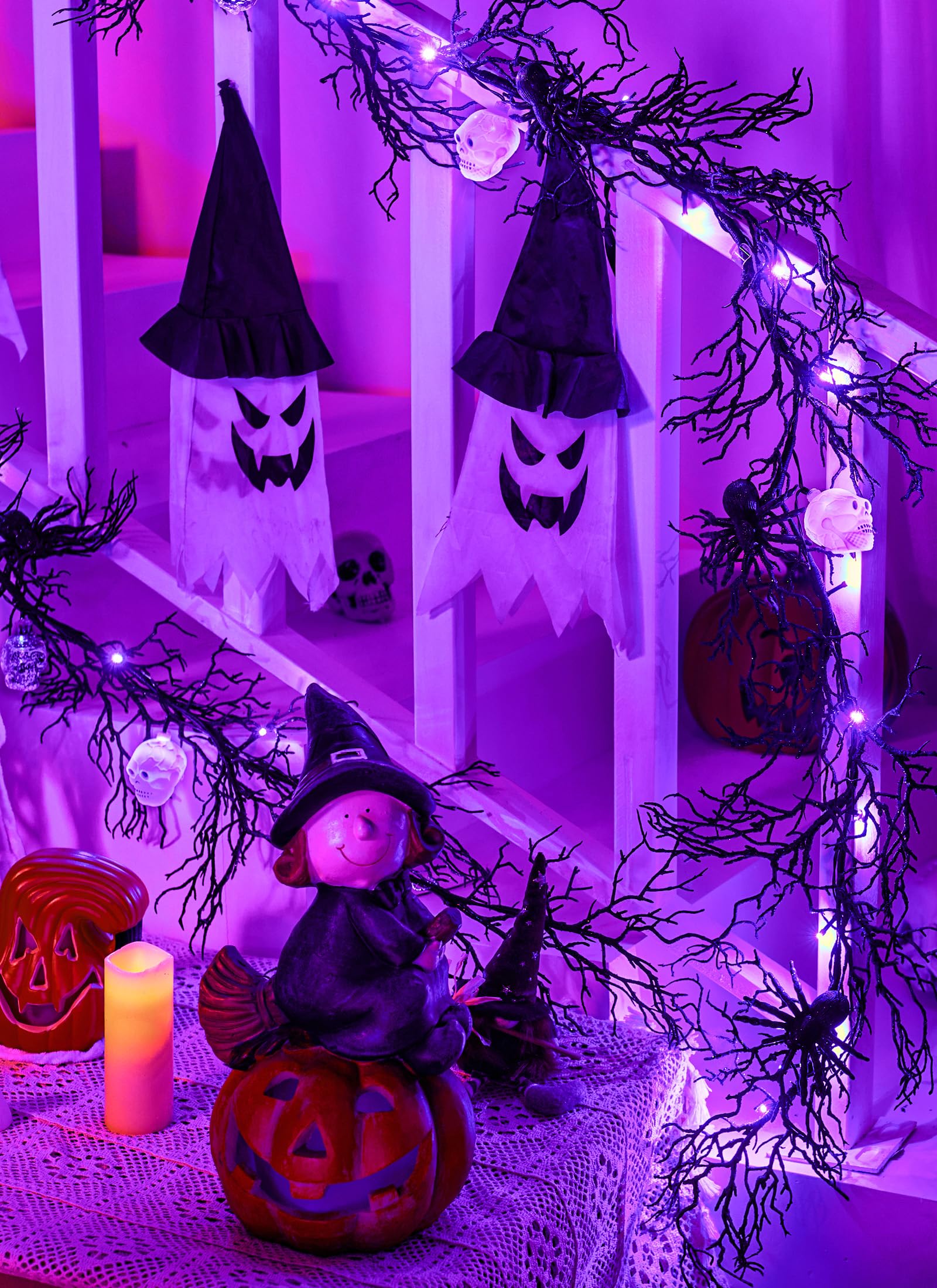 Foto 6 | Luces Led Moradas De Garland Lights Brightown Para Halloween, 6 Pies Y 20 Pulgadas - Venta Internacional.