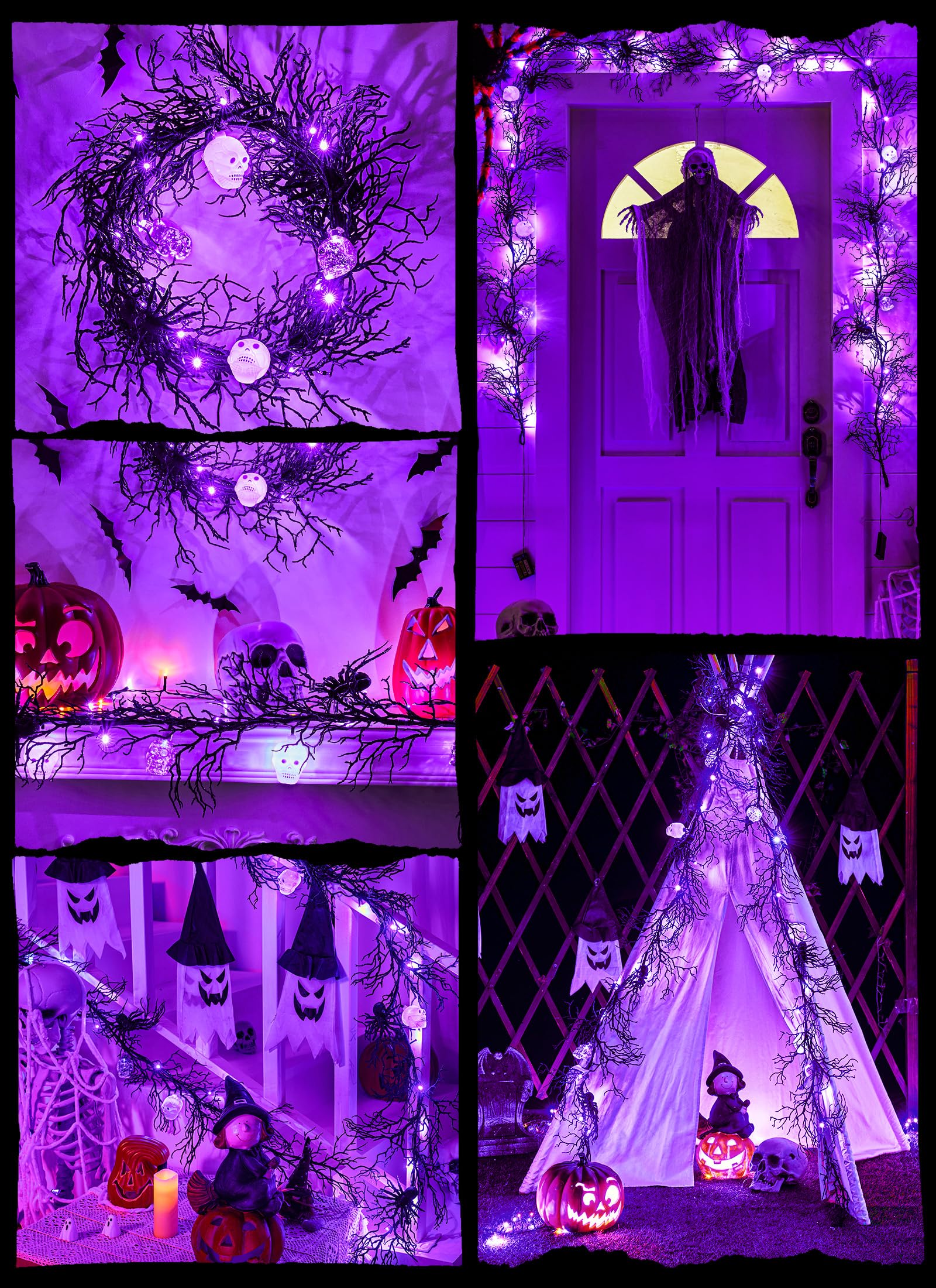 Foto 8 pulgar | Luces Led Moradas De Garland Lights Brightown Para Halloween, 6 Pies Y 20 Pulgadas - Venta Internacional.