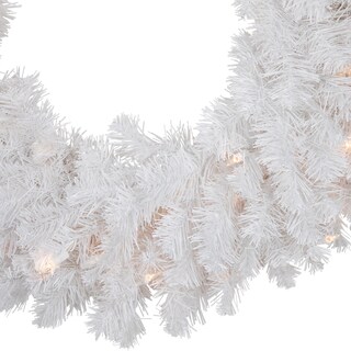Foto 4 | Corona De Navidad Northlight, Blanca Como La Nieve, Con Luces Transparentes, 24 Cm - Venta Internacional.