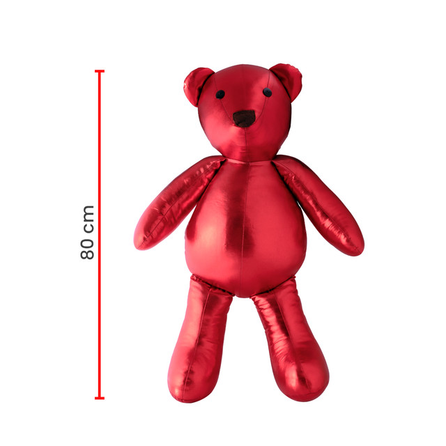 Foto 6 pulgar | Peluche Tv Ofertas Oso Rojo