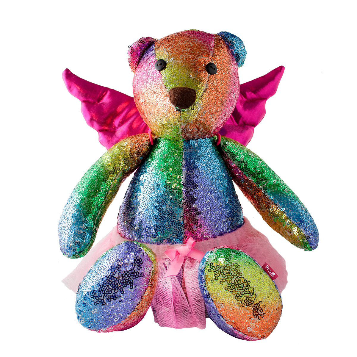 Foto 2 pulgar | Regalo Navidad para Niños Oso De Lentejuelas Tv Ofertas Adorno Navideño, Decoración Navideña Con Alas Y Tutú