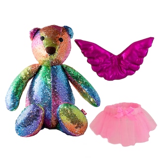 Foto 3 | Regalo Navidad para Niños Oso De Lentejuelas Tv Ofertas Adorno Navideño, Decoración Navideña Con Alas Y Tutú