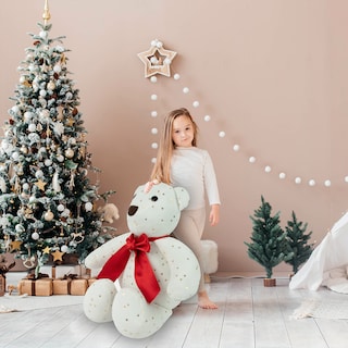 Foto 6 | Oso Navideño de Tela de Felpa Tv Ofertas Fredo Hueso 80 cm