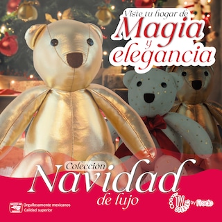 Foto 7 | Oso Navideño de Tela de Felpa Tv Ofertas Fredo Hueso 80 cm