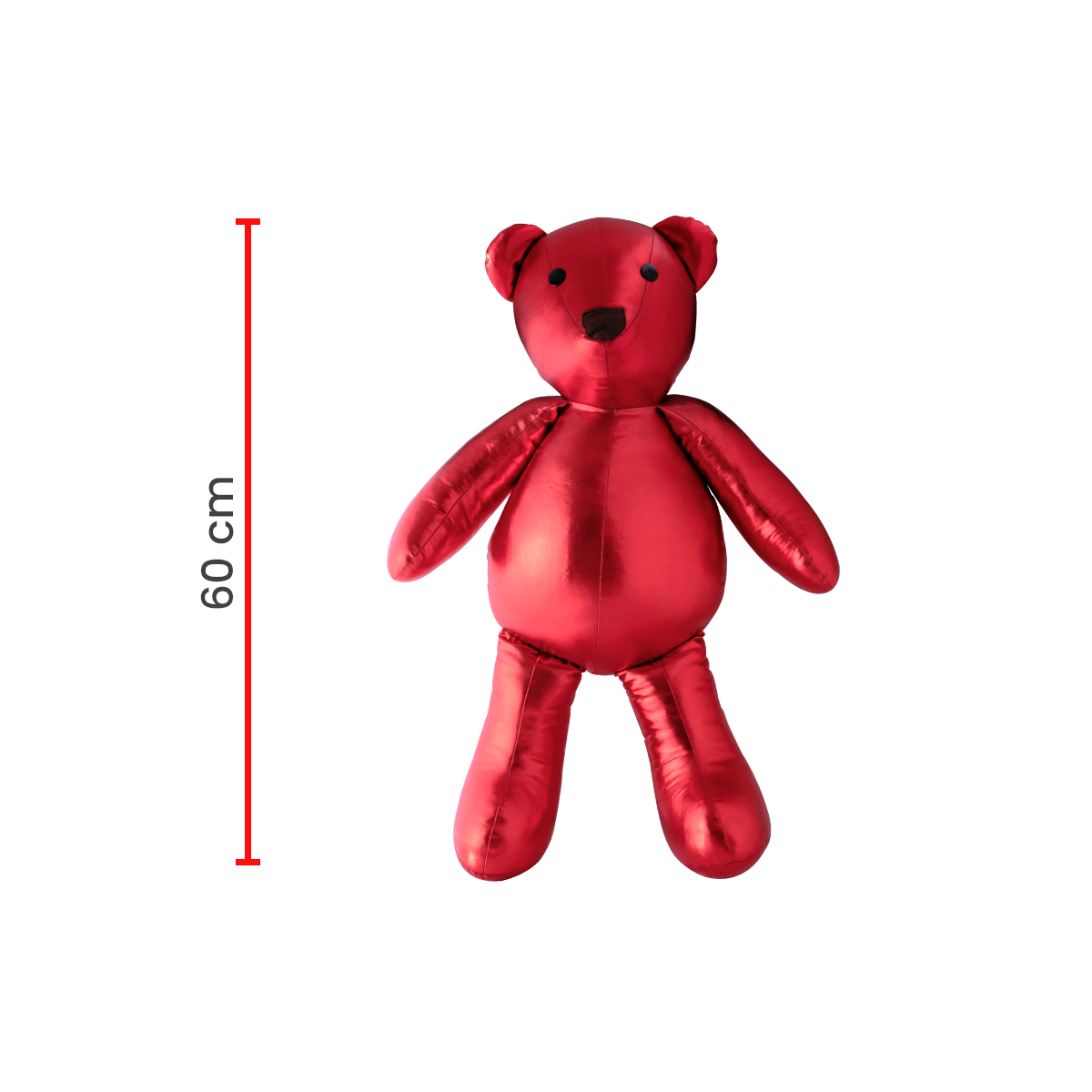 Foto 3 pulgar | Oso de Tela 60 cm + 2 Esferas Gigantes 87 cm Tv Ofertas Fredo Rojo