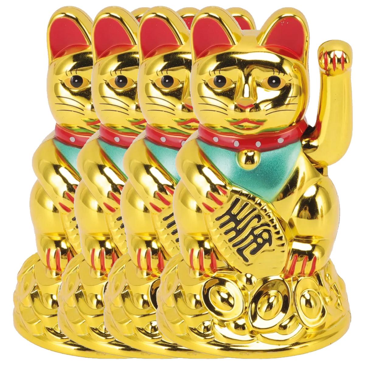 Foto 2 pulgar | Maneki Neko Amuletos Smilefun Mxukc-004 4 Piezas Dorado