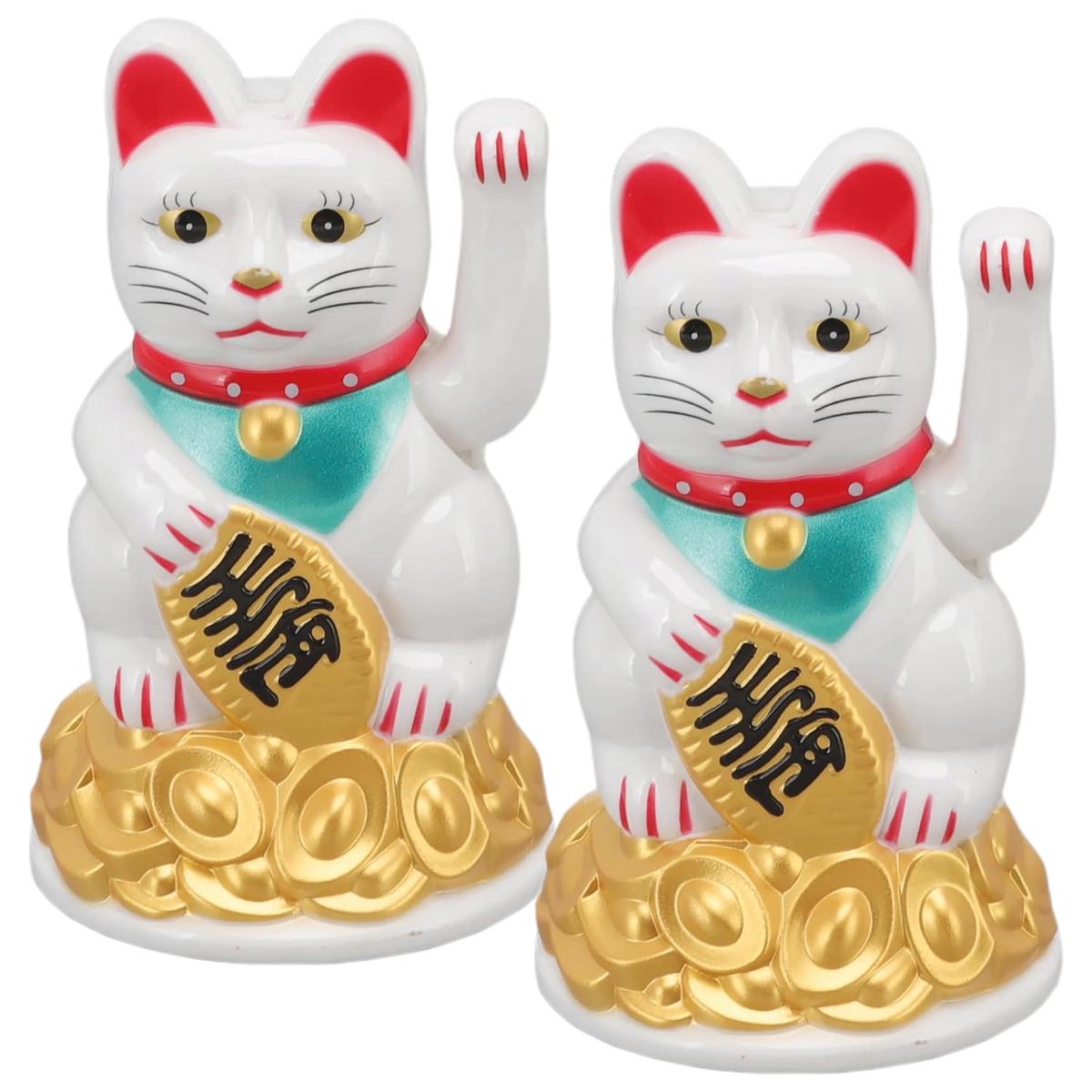 Foto 2 pulgar | Gato De La Suerte Con La Mano Movib Smilefun Mxlkc-002 2 Piezas Blanco
