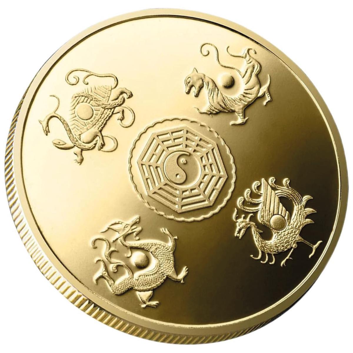 Foto 3 | Decoraciones Chinas Monedas Smilefun Mxirh-005 5 Piezas Oro