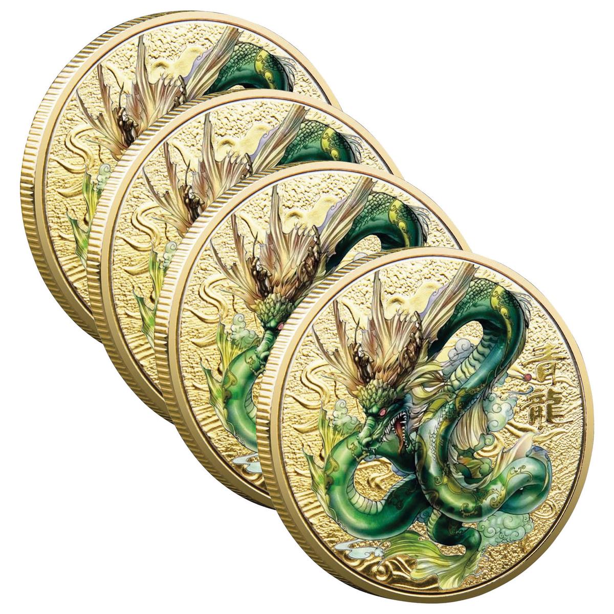 Foto 2 pulgar | Monedas Antiguas Smilefun Mxgqi-004 4 Piezas Oro