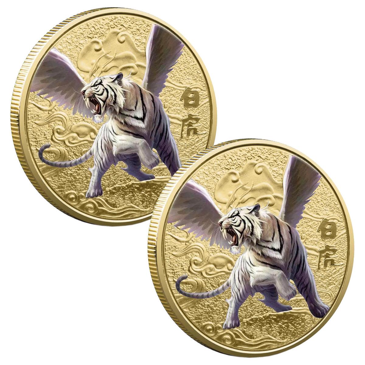 Mitología Modenas Chinas Smilefun Mxiwt-002 2 Piezas Oro