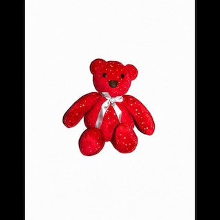 Foto 1 | Oso Navideño De Peluche Hecho En México Estrellas