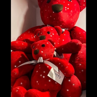 Foto 3 | Oso Navideño De Peluche Hecho En México Estrellas