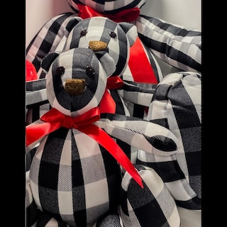Foto 4 | Oso Navideño De Peluche Hecho En México Cuadros