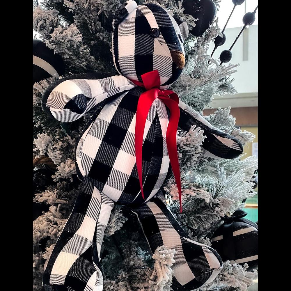 Foto 4 pulgar | Oso Navideño De Peluche Hecho En México Cuadros