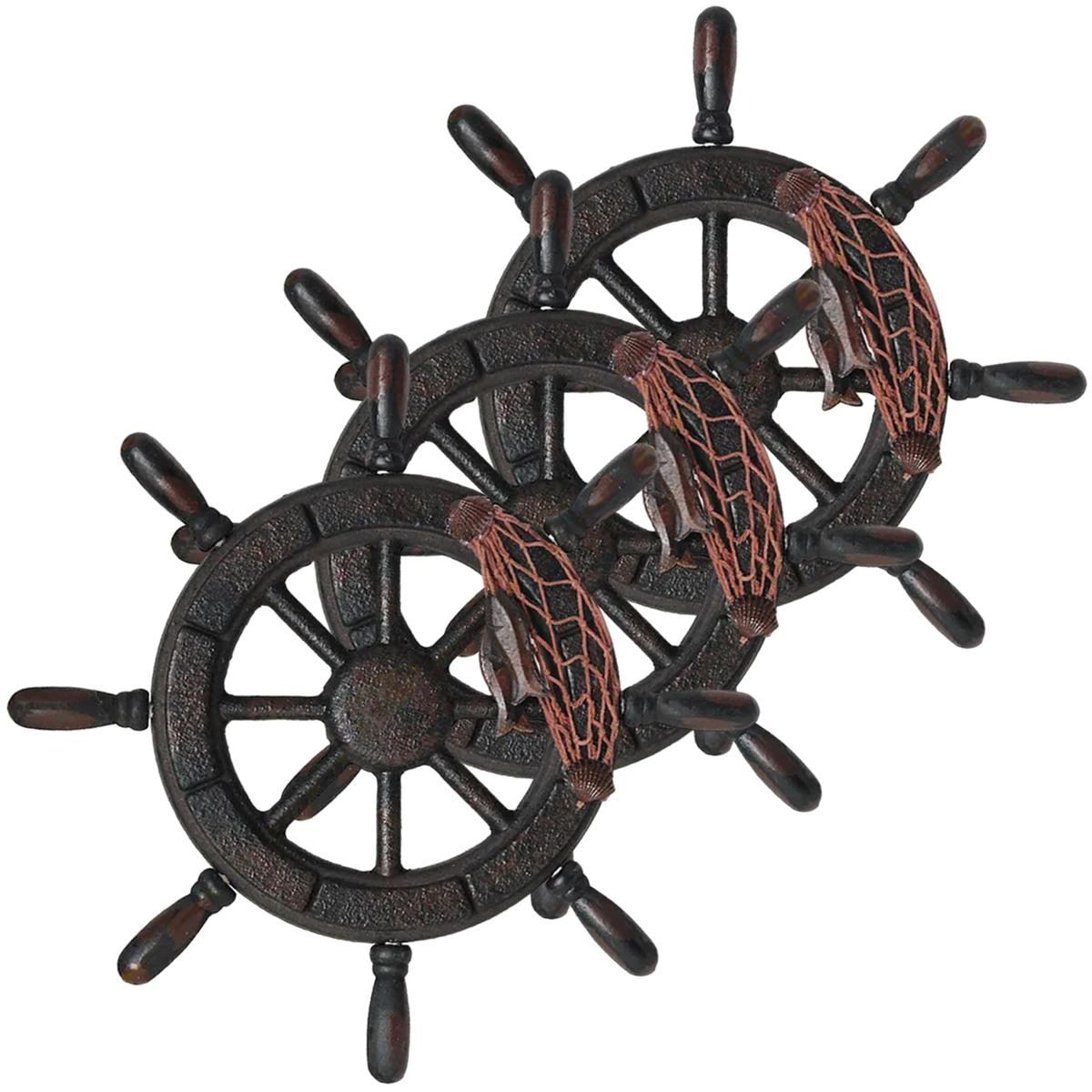 Timón Decorativo Ventdepot Mxrun-003 3 Piezas Café $2,358