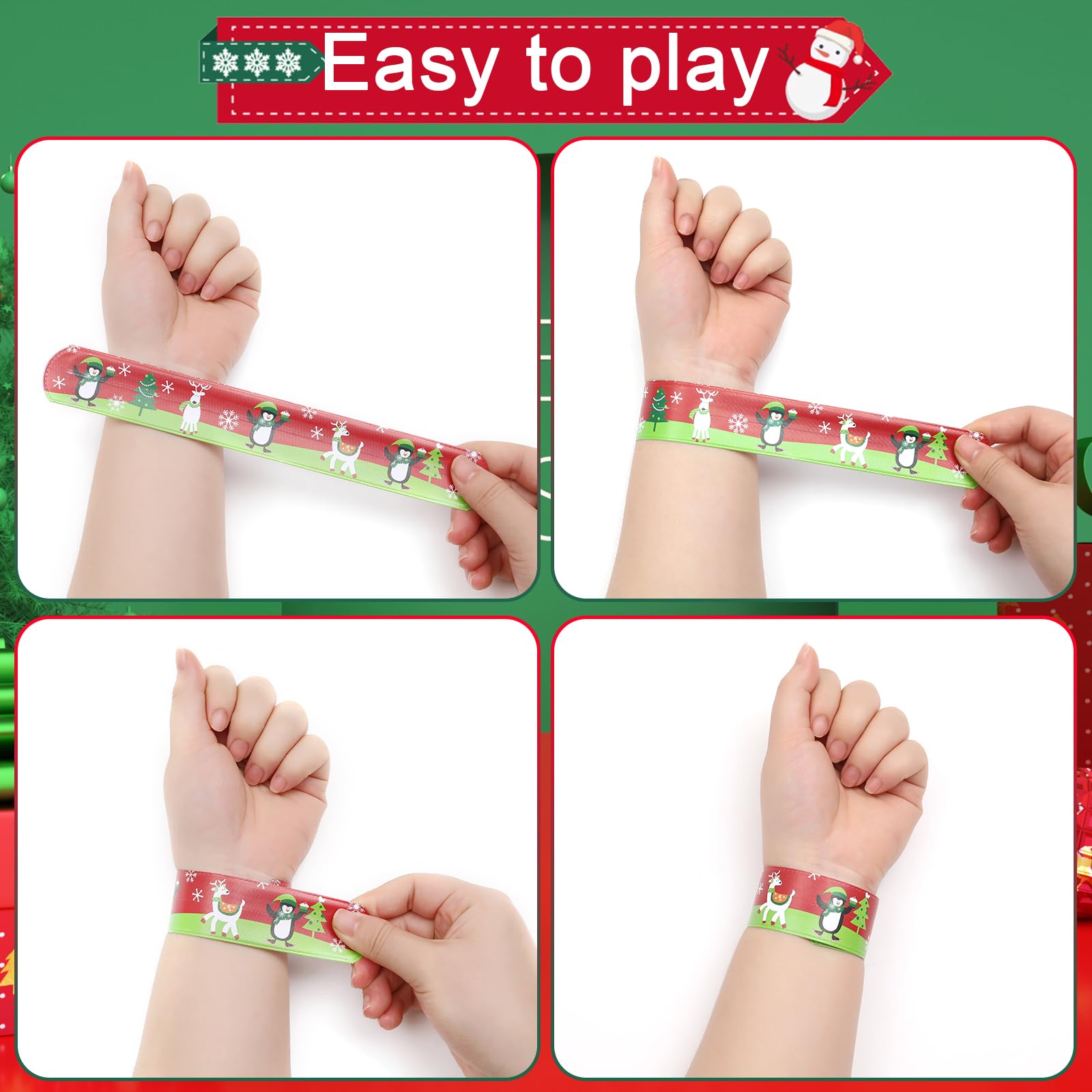Foto 5 pulgar | Pulseras Navideñas Taoven 48 Unidades - Venta Internacional