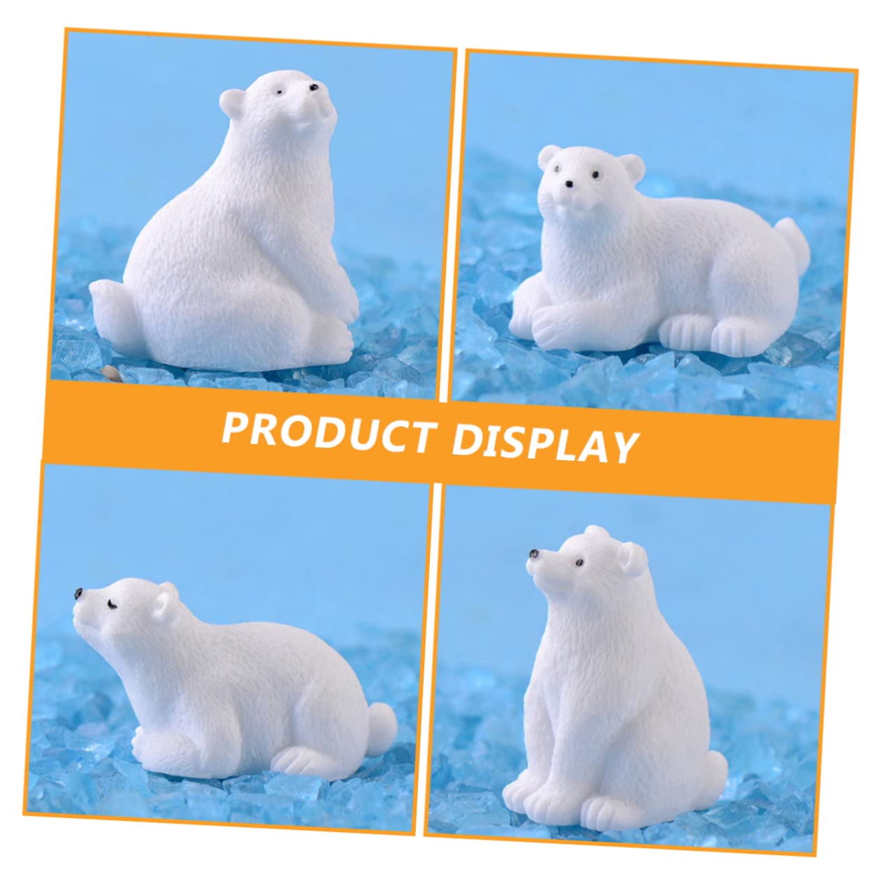 Foto 2 | Decoraciones Navideñas Feltechelectr Con Forma De Oso Polar En Miniatura X10 - Venta Internacional.