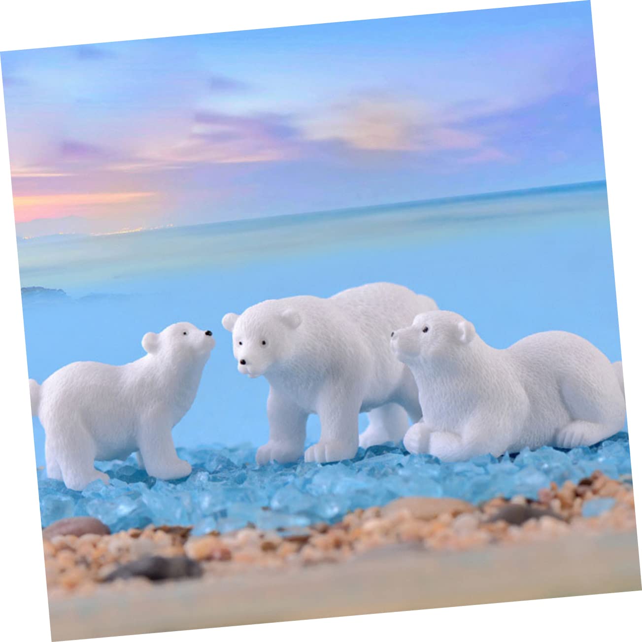 Foto 4 pulgar | Decoraciones Navideñas Feltechelectr Con Forma De Oso Polar En Miniatura X10 - Venta Internacional.