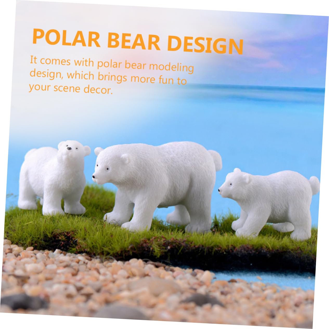 Foto 7 pulgar | Decoraciones Navideñas Feltechelectr Con Forma De Oso Polar En Miniatura X10 - Venta Internacional.
