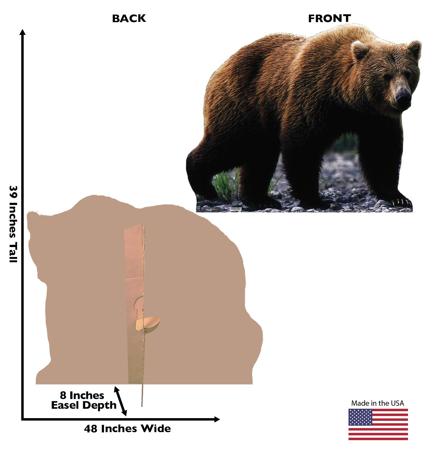 Foto 3 pulgar | Cardboard Standee Cardboard People Grizzly Bear Size Size Size - Venta Internacional.