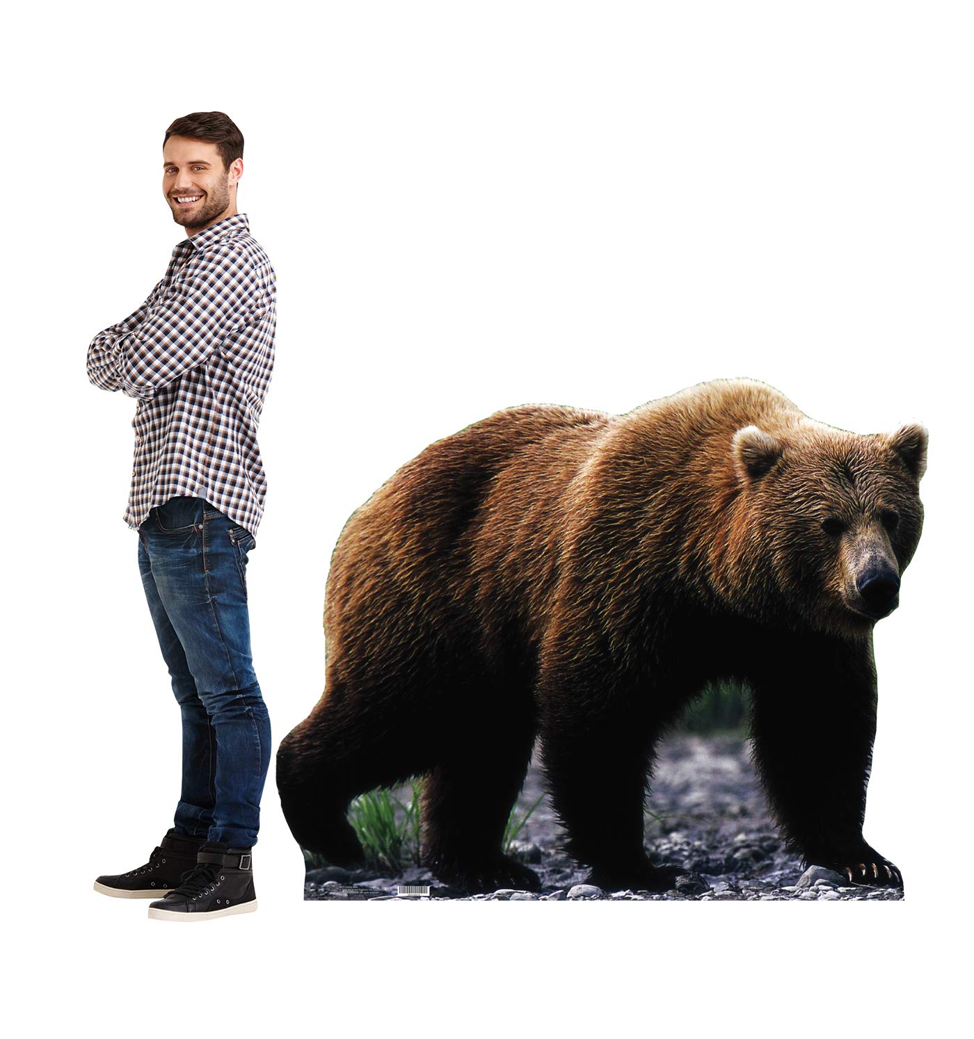 Foto 3 | Cardboard Standee Cardboard People Grizzly Bear Size Size Size - Venta Internacional.