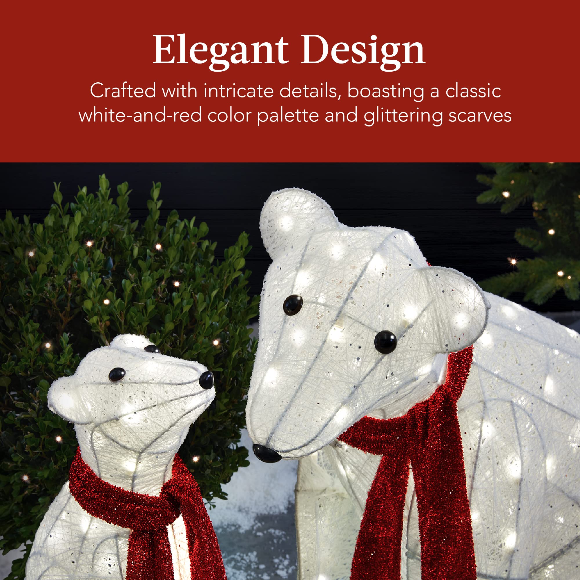 Foto 6 | Decoración Navideña Best Choice Products Con Oso Polar Iluminado - Venta Internacional.