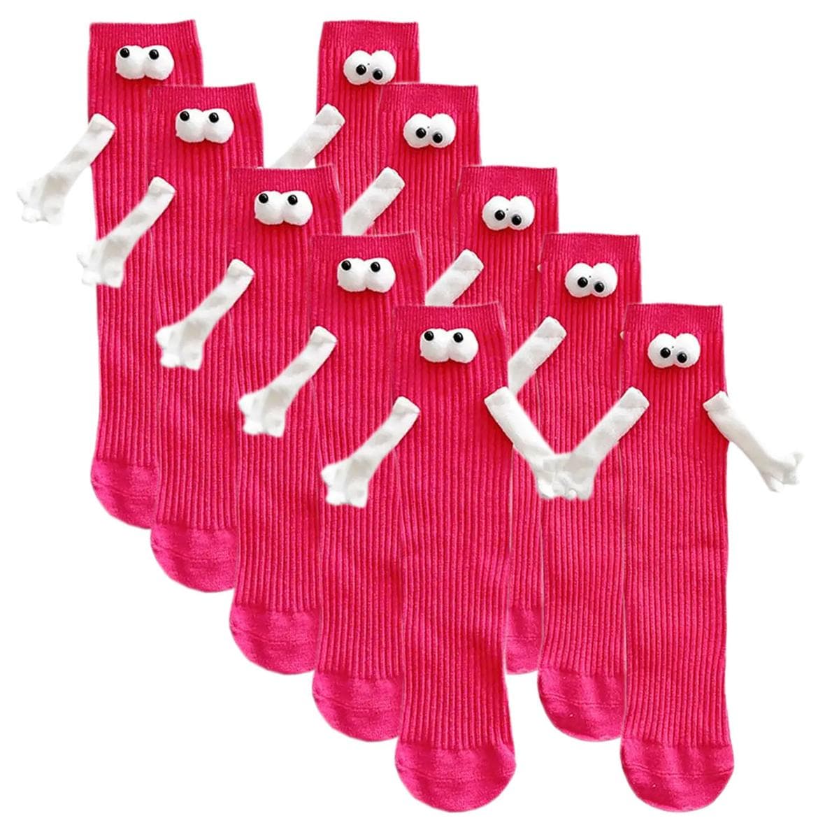 Calcetas Decorativas Aerox Rojas 5 Pares $914