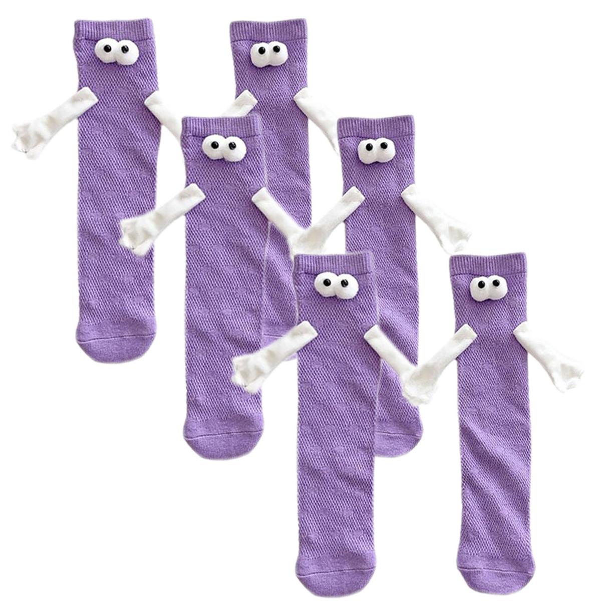 Foto 2 pulgar | Calcetas Magneticasaerox Mxpue-003 3 Pares Morado