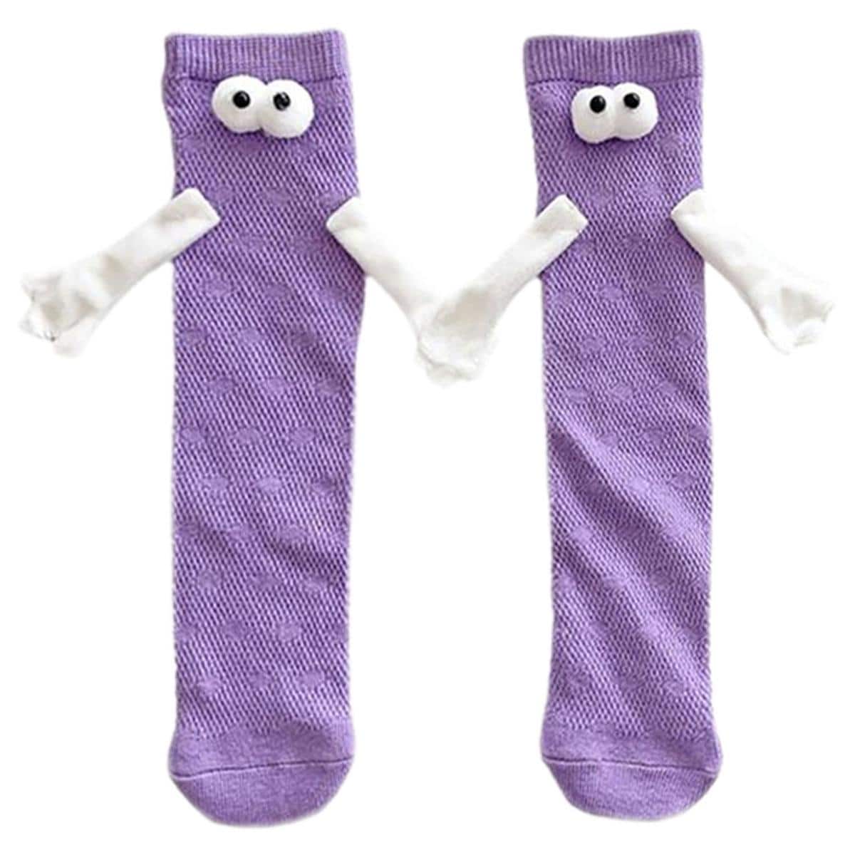 Calcetines De Manitas Y Ojitosaerox Mxpue-001 1 Par Morado $328