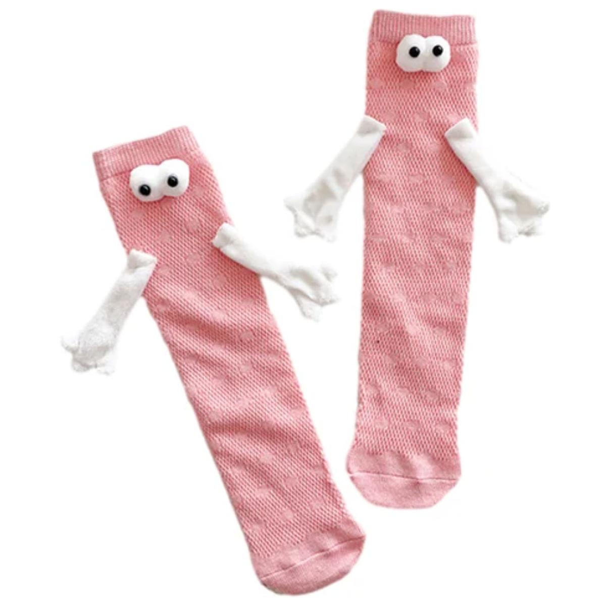 Foto 4 pulgar | Calcetas Largas 3d Ventdepot Mxpki-005 5 Piezas Rosa