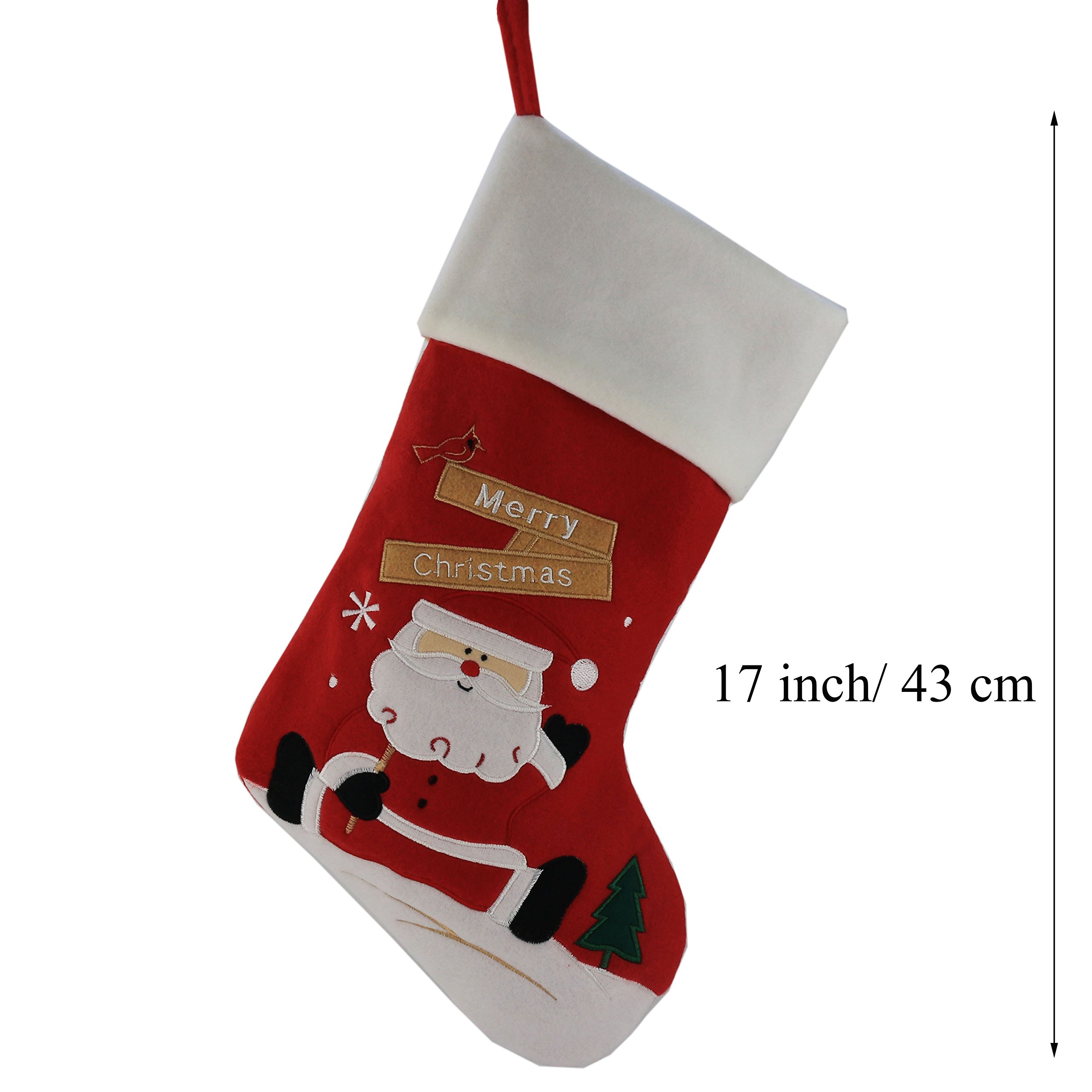 Foto 3 pulgar | Set De 2 Medias Navideñas Wewill Para Papá Noel, Muñeco De Nieve, 43 Cm - Venta Internacional.