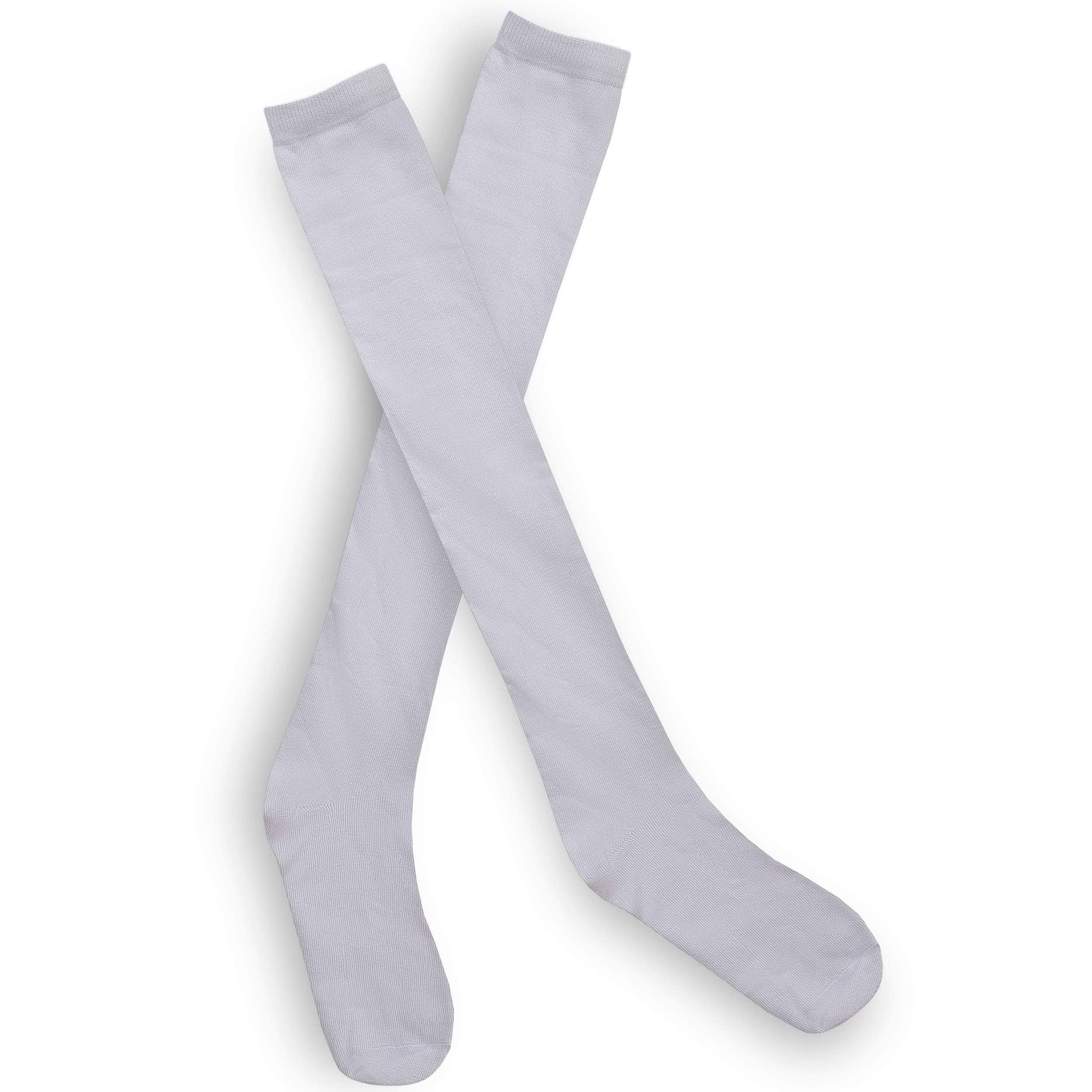 Foto 6 pulgar | Calcetines De Disfraz Skeleteen Colonial, Blancos, Hasta La Rodilla, Para Adulto - Venta Internacional.