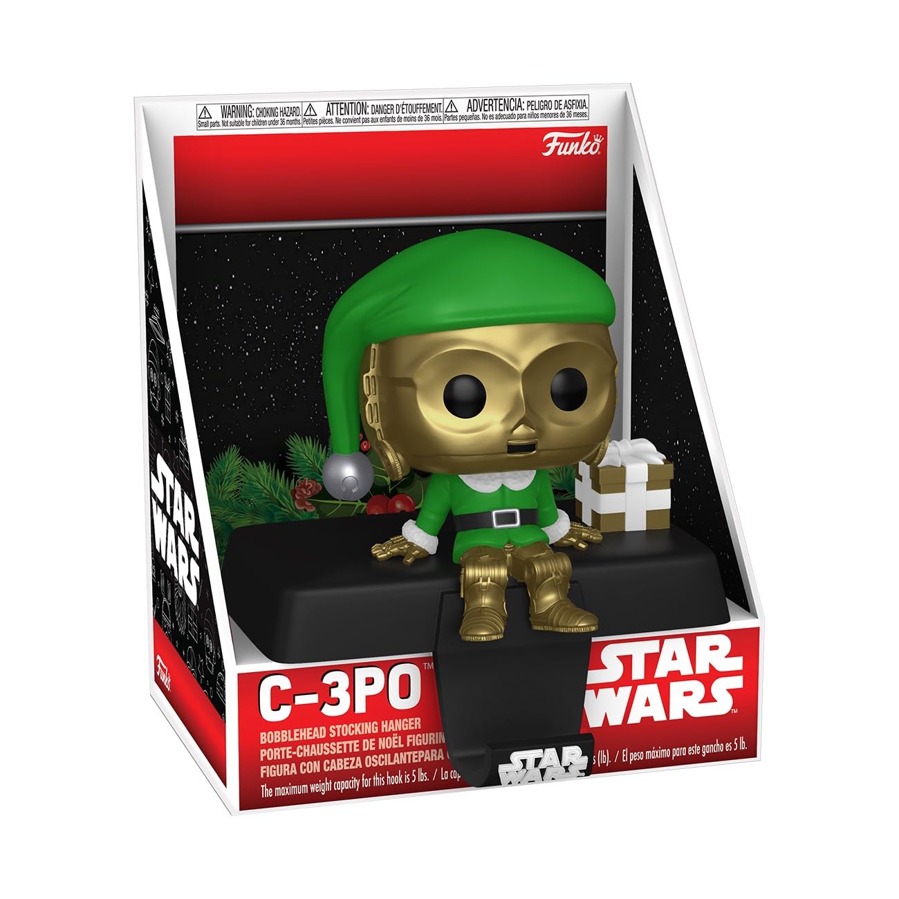 Foto 2 pulgar | Colgador De Calcetines Funko Pop! Star Wars C-3po Edgesitter - Venta Internacional.