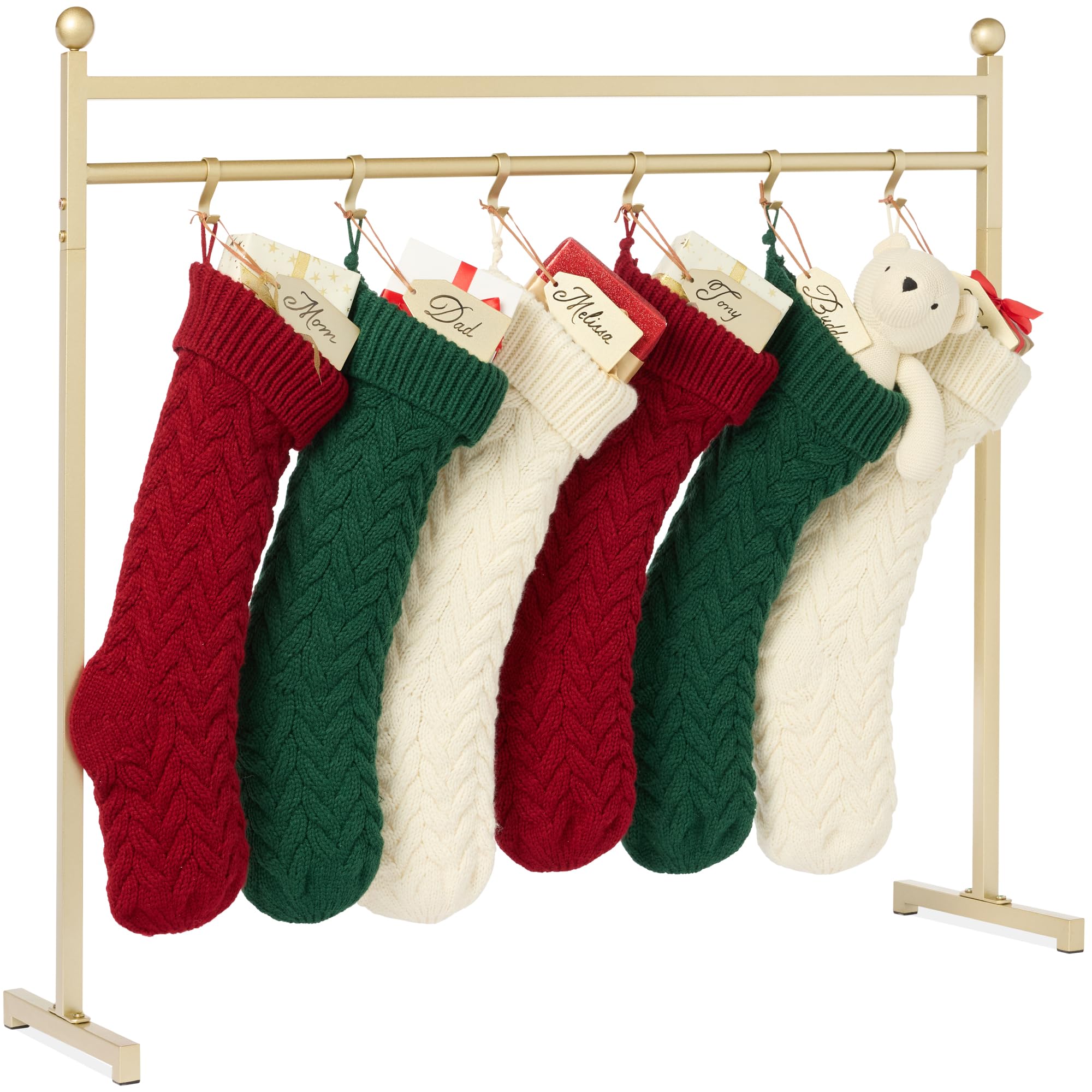 Foto 2 pulgar | Soporte Para Calcetines Navideños Best Choice, Hierro Dorado De 3 Pies - Venta Internacional.