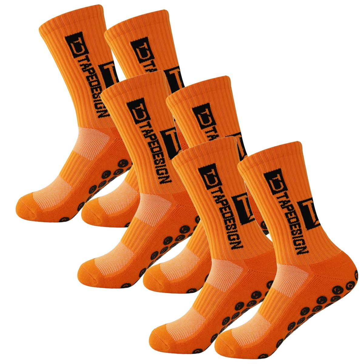 Foto 2 pulgar | Medias Largas Antideslizantes Z-aerox Mxgna-003 3pares Naranja