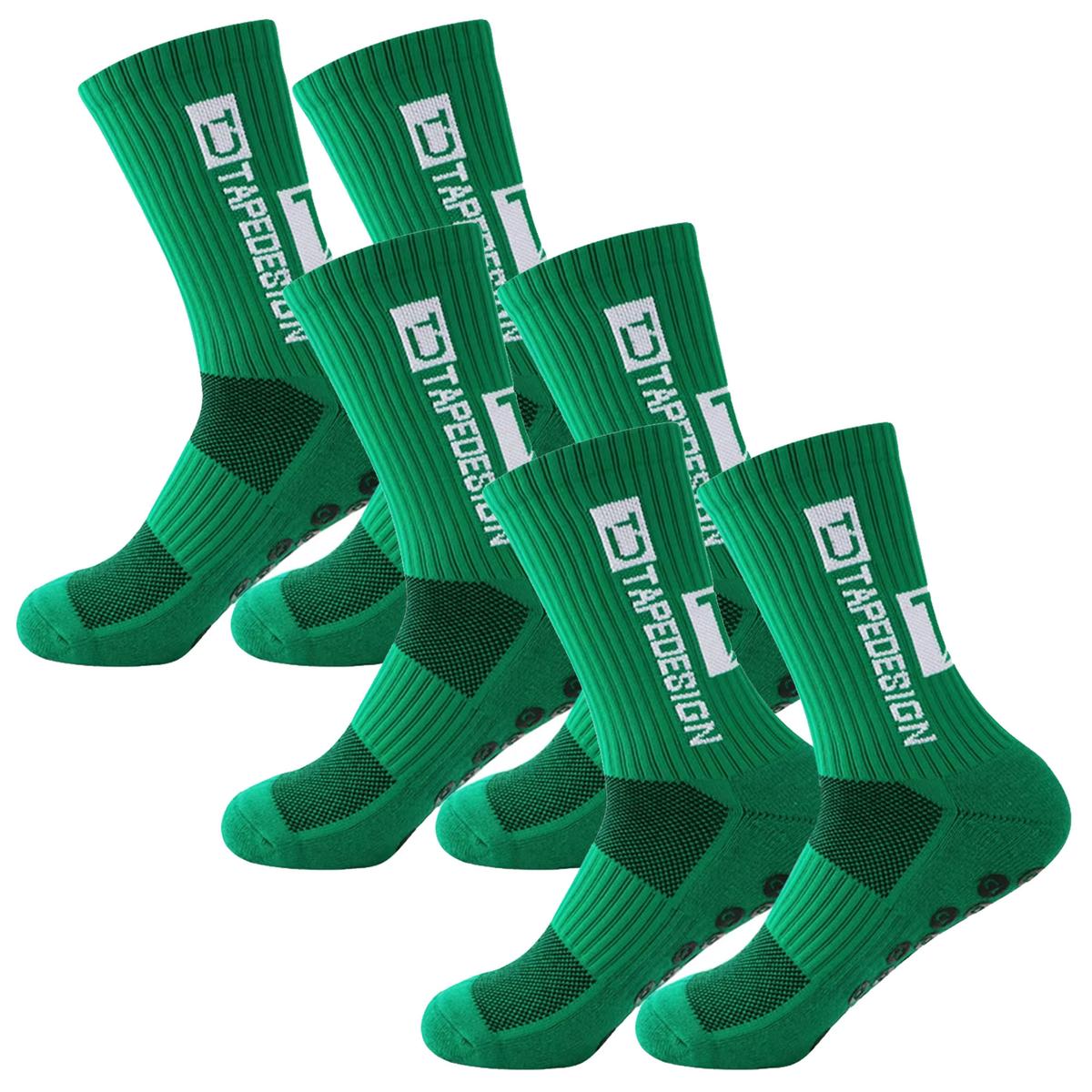 Foto 3 pulgar | Pares De Calcetines Antideslizantes Z-aerox Mxsen-003 3pares Verde